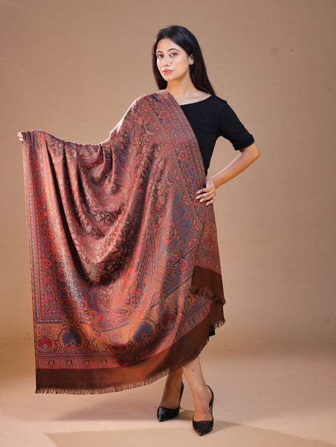 Women's Jamawar Wool Shawl